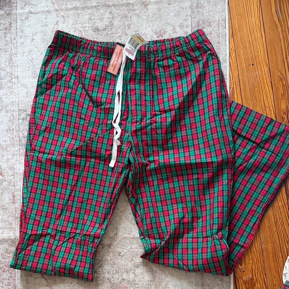 Mens Vineyard Vines Plaid Pajama pants S  NWT